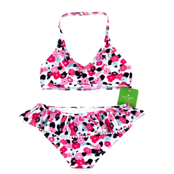 Girls swim suit bikini by Kate Spade is in excellent condition. Size 6x - Picture 1 of 10